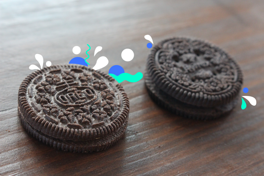 oreo biscuit surfing